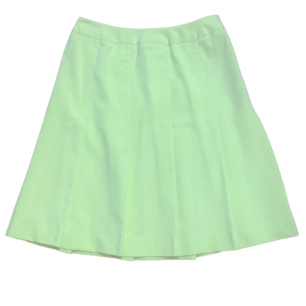 Chadwick’s size 2P pleated yellow lime green skirt